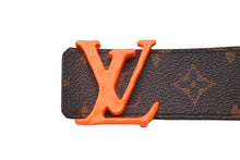 Load image into Gallery viewer, LOUIS VUITTON ルイヴィトン ベルト バックル サンチュール モノグラム オレンジ ヴァージル期 90/36 MP216U 美品 中古 56579
