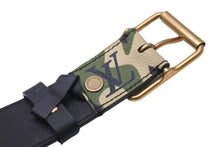 Load image into Gallery viewer, 極美品 LOUIS VUITTON ルイヴィトン ベルト サンチュール・モノグラモフラージュ 村上隆 サイズ90 M9646U ゴールド金具 56582