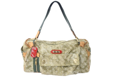 LOUIS VUITTON ルイヴィトン モノグラモフラージュ リス ボストンバッグ カーキ 村上隆 デニム 08AW M95771 中古 56583