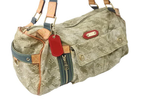 LOUIS VUITTON ルイヴィトン モノグラモフラージュ リス ボストンバッグ カーキ 村上隆 デニム 08AW M95771 中古 56583