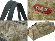 Load image into Gallery viewer, LOUIS VUITTON ルイヴィトン モノグラモフラージュ リス ボストンバッグ カーキ 村上隆 デニム 08AW M95771 中古 56583