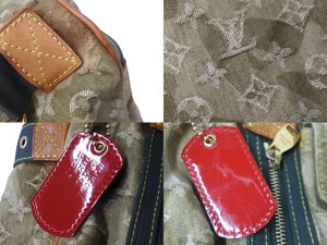 LOUIS VUITTON ルイヴィトン モノグラモフラージュ リス ボストンバッグ カーキ 村上隆 デニム 08AW M95771 中古 56583