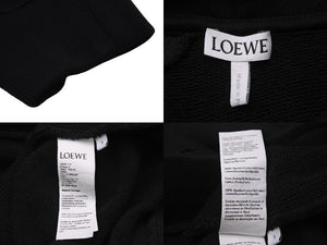 極美品 LOEWE ロエベ パーカー フーディー パズル コットン ブラック ミディアムウェイト H526Y25J26 中古 56586