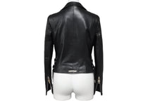 Load image into Gallery viewer, CHROME HEARTS クロムハーツ ライダースジャケット JJディーン ダガー レザー シルバー サイズS 美品 中古 56593