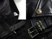 Load image into Gallery viewer, CHROME HEARTS クロムハーツ ライダースジャケット JJディーン ダガー レザー シルバー サイズS 美品 中古 56593