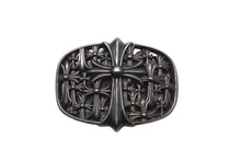 Load image into Gallery viewer, クロムハーツ BUCKL CEMETERY1.5 1.5セメタリークロス バックルレザーベルト ブラック 美品 中古 56599