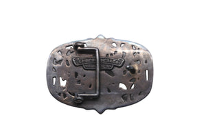 クロムハーツ BUCKL CEMETERY1.5 1.5セメタリークロス バックルレザーベルト ブラック 美品 中古 56599