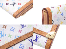 Load image into Gallery viewer, LOUIS VUITTON ルイヴィトン コインケース M92657 モノグラムマルチカラー ポルトモネ プラ ブラウン ホワイト 美品 中古 56603