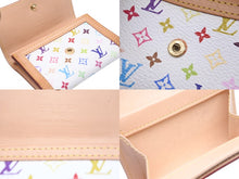 Load image into Gallery viewer, LOUIS VUITTON ルイヴィトン コインケース M92657 モノグラムマルチカラー ポルトモネ プラ ブラウン ホワイト 美品 中古 56603