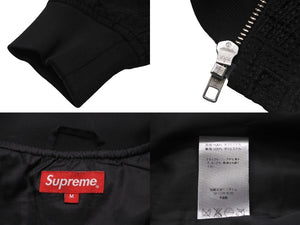 Supreme シュプリーム ブルゾン 14SS アップタウンジャケット 刺繍 ジップアップ アウター シルバー金具 美品 中古 56607 