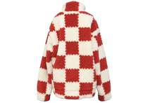 Load image into Gallery viewer, LOUIS VUITTON ルイヴィトン NIGO ニゴ ダミエ フリース ブルゾンジャケット XL LV MADE レッド ホワイトHMY04WI03 美品 中古 56609