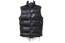 Load image into Gallery viewer, CHROME HEARTS クロムハーツ ダウンベスト アウター ベスト シルバー925 レザー ブラック サイズXS 良好 中古 56612