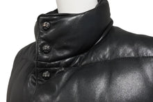 Load image into Gallery viewer, CHROME HEARTS クロムハーツ ダウンベスト アウター ベスト シルバー925 レザー ブラック サイズXS 良好 中古 56612