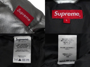 Supreme シュプリーム ダウンジャケット フェザー アウター シルバー リフレクター サイズL 良品 中古 56613 