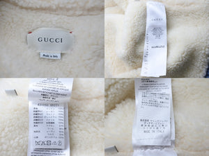 GUCCI グッチ ジャケット 18AW エンブロイダリーボアデニムジャケット タイガー キッズ サイズ12 431155 XR221 美品 中古 56614