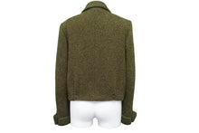 Load image into Gallery viewer, CHANEL シャネル ダブルジャケット ツイードジャケット P09216V05806 size38 97A グリーン 美品 中古 56615