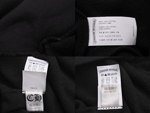CHROME HEARTS クロムハーツ パーカー チャリティCHプラスレザーパッチプルオーバーパーカー グリーン レザー 中古 56618
