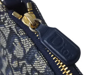 Load image into Gallery viewer, Christian Dior クリスチャンディオール トロッターハンドバッグ ポーチ MC1021 ネイビー ベージュ ゴールド金具 良品 中古 56626