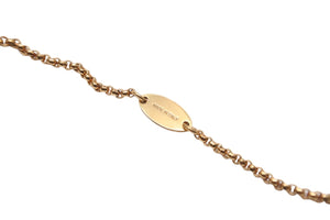 極美品 Valentino Garavani ヴァレンティノ ガラヴァーニ パール ロゴ ネックレス ゴールド 16.3g TW2JOE97UXM 中古 56642