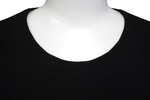 SAINT LAURENT サンローラン 長袖ワンピース レース 38 アセテート レーヨン ブラック ゴールド金具 美品 中古 56648 