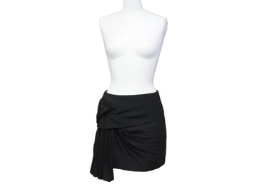 SAINT LAURENT サンローラン スカート レディース ブラック ウール サイズ34 482965 美品 中古 56657 