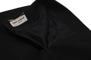 SAINT LAURENT サンローラン スカート レディース ブラック ウール サイズ34 482965 美品 中古 56657 