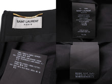 画像をギャラリービューアに読み込む, SAINT LAURENT サンローラン スカート レディース ブラック ウール サイズ34 482965 美品 中古 56657 