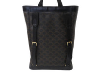 Load image into Gallery viewer, 極美品 CELINE セリーヌ ジッパー バックパック トリオンフ キャンバス 191792CHI.38NO ブラウン ゴールド金具 中古 56664
