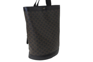 極美品 CELINE セリーヌ ジッパー バックパック トリオンフ キャンバス 191792CHI.38NO ブラウン ゴールド金具 中古 56664