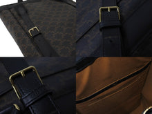 Load image into Gallery viewer, 極美品 CELINE セリーヌ ジッパー バックパック トリオンフ キャンバス 191792CHI.38NO ブラウン ゴールド金具 中古 56664