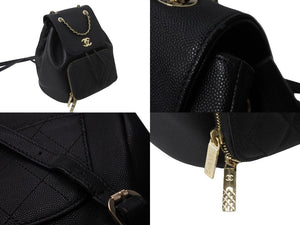 CHANEL シャネル ドーヴィルMM チェーン トートバッグ 16番台 ココマーク ハンドバッグ A67001 ベージュ ブラック 美品 中古 56720