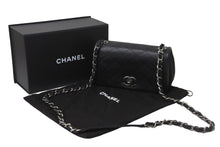 Load image into Gallery viewer, CHANEL シャネル コスモスライン ビコローレ カーフスキン ショルダーバッグ マトラッセ ブラック ココマーク シルバー 美品 中古 56671