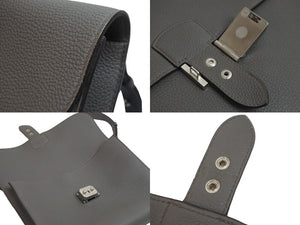 極美品 HERMES エルメス ショルダーバッグ サックアデペッシュ29 U刻印 エタン エバーカラー シルバー金具 中古 56675