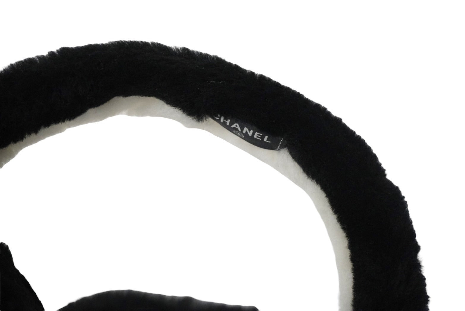 極美品 CHANEL シャネル イヤーマフ シアリング ココマーク