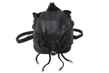 Load image into Gallery viewer, CHROME HEARTS クロムハーツ BSフレア リュック レザー シルバー925 ブラック バックパック 鞄 カバン 中古 56681