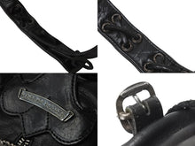 Load image into Gallery viewer, CHROME HEARTS クロムハーツ BSフレア リュック レザー シルバー925 ブラック バックパック 鞄 カバン 中古 56681