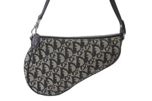 Load image into Gallery viewer, Christian Dior クリスチャンディオール トロッター サドル ポーチ ハンドバッグ ロゴ MC0023 ネイビー 良品 中古 56688