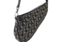 Load image into Gallery viewer, Christian Dior クリスチャンディオール トロッター サドル ポーチ ハンドバッグ ロゴ MC0023 ネイビー 良品 中古 56688