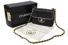 Load image into Gallery viewer, CHANEL シャネル ミニ マトラッセ バイカラー チェーン ショルダーバッグ 1番台 ココマーク ラムスキン 良品 中古 56698