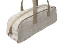 Load image into Gallery viewer, CHANEL シャネル ニュートラベルライン ミニ ボストンバッグ 7番台 ココマーク ベージュ キャンバス レザー 良品 中古 56700