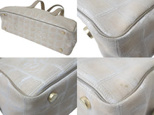 Load image into Gallery viewer, CHANEL シャネル ニュートラベルライン ミニ ボストンバッグ 7番台 ココマーク ベージュ キャンバス レザー 良品 中古 56700