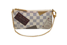 Load image into Gallery viewer, LOUIS VUITTON ルイヴィトン ハンドバッグ ポシェットミラMM AA3009 ラベルコレクション 2009 ダミエ ホワイト 良品 中古 56703