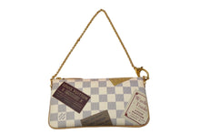 Load image into Gallery viewer, LOUIS VUITTON ルイヴィトン ハンドバッグ ポシェットミラMM AA3009 ラベルコレクション 2009 ダミエ ホワイト 良品 中古 56703
