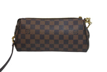 Load image into Gallery viewer, LOUIS VUITTON ルイヴィトン ショルダーバッグ N55213 エヴァ ダミエ ブラウン ゴールド金具 美品 中古 56705