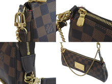 Load image into Gallery viewer, LOUIS VUITTON ルイヴィトン ショルダーバッグ N55213 エヴァ ダミエ ブラウン ゴールド金具 美品 中古 56705