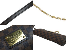 Load image into Gallery viewer, LOUIS VUITTON ルイヴィトン ショルダーバッグ N55213 エヴァ ダミエ ブラウン ゴールド金具 美品 中古 56705