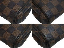 Load image into Gallery viewer, LOUIS VUITTON ルイヴィトン ショルダーバッグ N55213 エヴァ ダミエ ブラウン ゴールド金具 美品 中古 56705