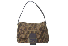Load image into Gallery viewer, FENDI フェンディ ズッカ柄 ビッグマンマバケット ショルダーバッグ ワンショルダー ブラウン 8BR638-G1E 美品 中古 56707