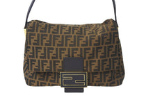 Load image into Gallery viewer, FENDI フェンディ ズッカ柄 ビッグマンマバケット ショルダーバッグ ワンショルダー ブラウン 8BR638-G1E 美品 中古 56707