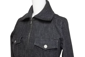 CHANEL シャネル ジャケット デニムジャケット ジージャン ニット CCマーク ココマーク 03A P21732W03184 美品 中古 56713